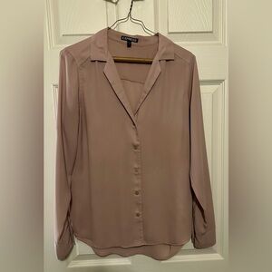 Express Mauve Button Down Shirt